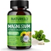 NATURELO Magnesium Glycinate - 200 mg Magnesium to Support Sleep, Calm, Muscle Cramp & Stress Relief – 120 Capsules